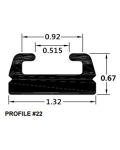 SPI Black Slide Runner Profile 22 56" 222-56-80