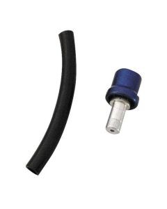 Modquad Billet Gas Cap Breather Valves 3" Hose Blue