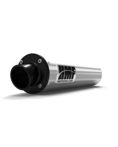 HMF Muffler Honda Recon 250 97-24 Brushed Performance Slip On Exhaust Black Turn Down End Cap