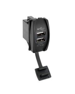 Rugged Radios USB Rocker Switch Hub with 4.2 Amp Outlet SW-RS-USB