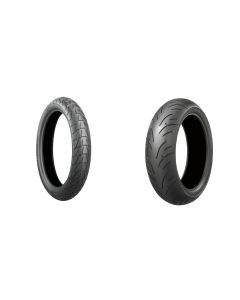Bridgestone Battlax Adventurecross Scrambler AX41S 120x70x17 And Battlax BT023 160x60x17 Full OEM Tire Set For Honda NC700X 12-13