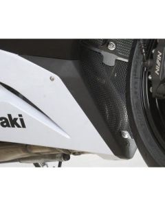 R&G Racing Black Downpipe Grill For 2012-2018 Kawasaki Ninja ZX6R ZX600R