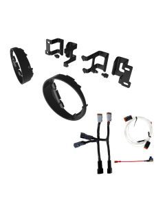 KC HiLiTES Bracket Set - Fog Pocket Kit for FLEX ERA 3 - Brackets and Bezels - For Toyota