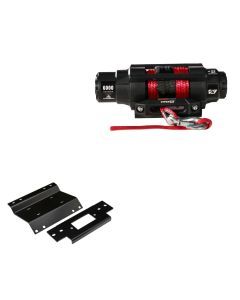 Viper 6000lbs V3 Winch Red Rope With Mount For Honda Foreman 450 1998-2004