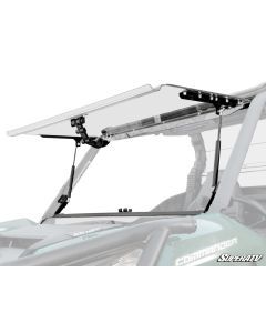 SuperATV Can-Am Maverick Trail Scratch Resistant Flip Windshield FWS-CA-T-70