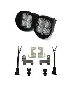 Baja Designs Fog Pocket Light Kit Squadron Series Wide Cornering Pattern Clear Lens 447676