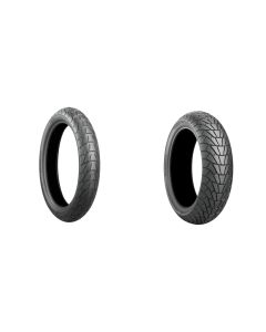 Bridgestone Battlax Adventurecross Scrambler AX41S 120x70x17 And And 160x60x17 Full OEM Tire Set For Honda NC750X 2016+