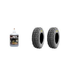 Set of 2 ITP Holeshot XCR Rear Tires 20x11-9 6-ply with QUADBOSS Sealant