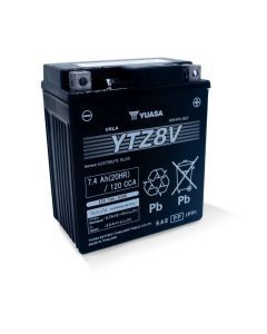 Yuasa Maintenance Free YTZ8V 12 Volt Battery YUAM728ZV