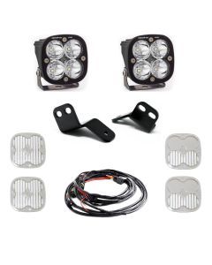 Baja Designs A-Pillar Light Kit Pair Squadron Sport Series Spot Pattern Clear Lens 447820