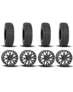 System 3 SB-4 Beadlock Matte Black 15" Wheels And XCR350 Tires [32x10R-15]
