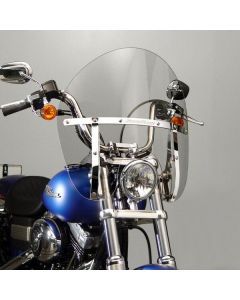 National Cycle Light Gray SwitchBlade Chopped Quick Release Windshield With Mount Kit, Straight Forks