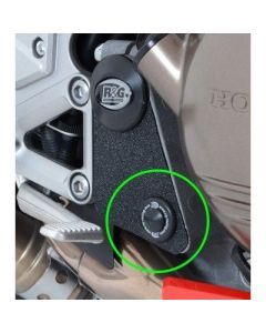 R&G Racing Black Frame Plug RHS Bottom For 2015-2017 Honda Crossrunner