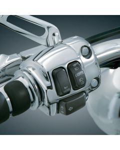 Harley FLSTN Softail Deluxe 2011-2013Switch Housing Set Chrome by Kuryakyn