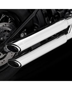 Vance & Hines Twin Slash 3in 2-2 Slip-On Exhaust Chrome 16376