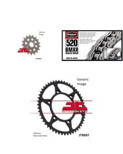 520 BMXR Chain Natural, Front & Rear Sprocket Kit for KTM 640 LC4 ADV 1999-2008