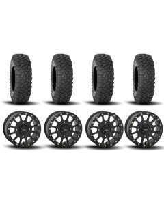 System 3 SB-5 Beadlock Matte Black 15" Wheels And XC450 Tires [30x10R-15]