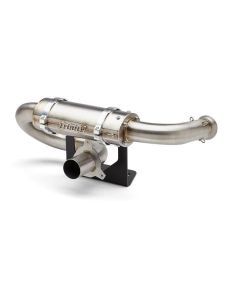 Trinity Racing Stage 5 Center Exit Slip On Exhaust Brushed Stainless Steel Muffler