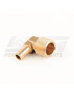 WSM 3/8'' Hose x 1/2'' Male Hose Barb 90 Degree Elbow COU220LEF