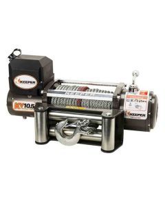 Keeper (KV10022) 10,000 lbs. Capacity Single Line Pull 12V DC Electric Winch