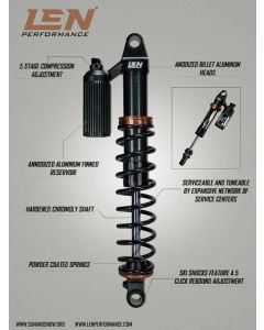 Len Performance Ski Shock For LYNX/Ski-Doo/Yamaha Snowmobile Models LS8-80002