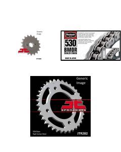530 BMOR Chain Natural, Front & Rear Sprocket Kit for HONDA CB550F 1975-1977