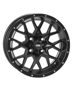 ITP Storm Series Hurricane Wheel Matte Black 12x7 4/110 5+2 1228627536B