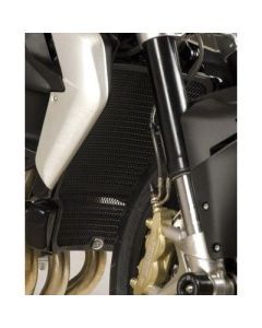 R&G Racing Black Aluminum Radiator Guard For 2013-2016 MV Agusta Brutale 675