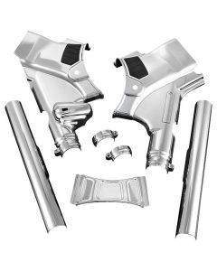 Harley FLHRC Road King Classic 2009-2013Deluxe Neck Covers Chrome by Kuryakyn