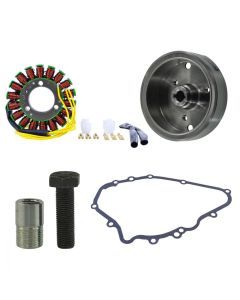RMStator Generator Stator Kit with Crankcase Gasket, Flywheel, with Puller