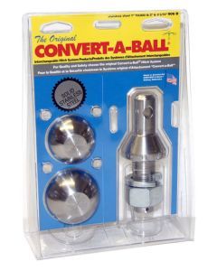 Convert-A-Ball Stainless Steel 2-Ball Set - 2 Inch and 2-5/16 Inch Balls - 1 Inch Shank
