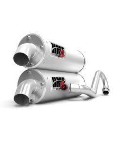 HMF Muffler Polaris RZR XP/4 1000 15-23 Stainless Titan-XL Dual Full System Exhaust Billet End Cap
