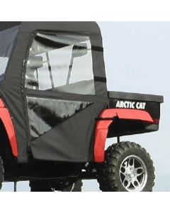 Falcon Ridge Black Canvas Soft Roll-Away Doors With Zipper For Arctic Cat Prowler 2006-2011