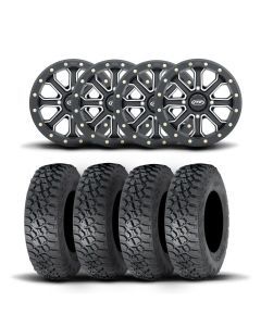 ITP Velocity Inertia 15" Matte Black Wheels And Tenacity Tires [32x10R-15]