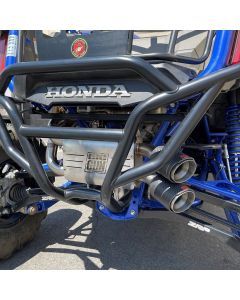 Big Gun Explorer Stainless Steel Dual Slip On Exhaust With Carbon Fiber End Tip For Honda Talon 1000X 1000R