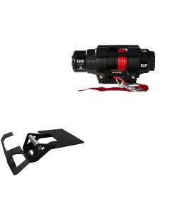 Viper 4500lbs V3 Winch Red Rope With Mount For Polaris Brutus HD 2012-2013