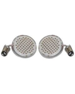 Letric Lighting Deluxe Bullet Style Turn Signal Inserts Red 1157