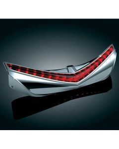 Kuryakyn Chrome Rear Bottom Fender Tip Accent Red LED Lights Honda Goldwing GL