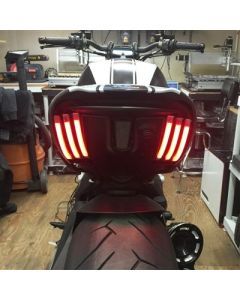 New Rage Cycles LED Replacement Turn Signals Rear Black - DVL-RTB-US