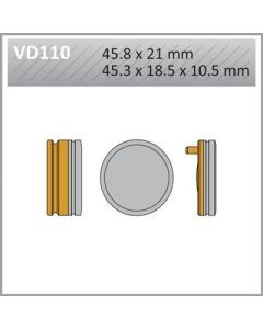 Front Vesrah SemIMetallic Brake Pads for HONDA CB200T 75-76