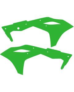 Acerbis Flo Green Radiator Shrouds for Kawasaki - 2630610235