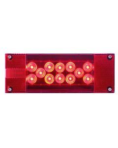 LED low profile combination tail light, passenger (right) side, Red