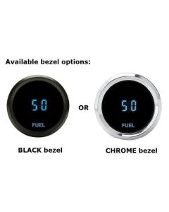 Dakota Digital Solarix Universal Round Fuel Level Gauge Blue Display SLX-06-1