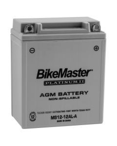 BikeMaster AGM 12V Platinum Battery For BMW F650 1993-2014 Grey
