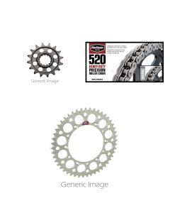 520H Chain,Front ST & Rear Alum Sprockt Kit GSX-R600 520 Conversion 11-17 For Su