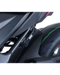 R&G Racing Black Rear Foot Rest Delete Blanking Plates For 2011-2018 Suzuki GSR750