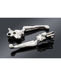 KURYAKYN CHROME SILHOUETTE LEVERS FOR 1996 HARLEY DAVIDSON TOUR GLIDE MODELS HD