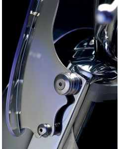 National Cycle Light Gray SwitchBlade Deflector Quick Release Windshield With Mount Kit, Straight Forks