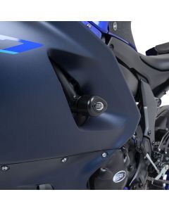 R&G Racing Black Race Aero Style Crash Protectors For 2022 Yamaha YZF R7