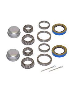 Pair Of Trailer Bearing Repair Kits For 1-3/8 Inch to 1-1/16 Inch Tapered Spindles - 2 Sets